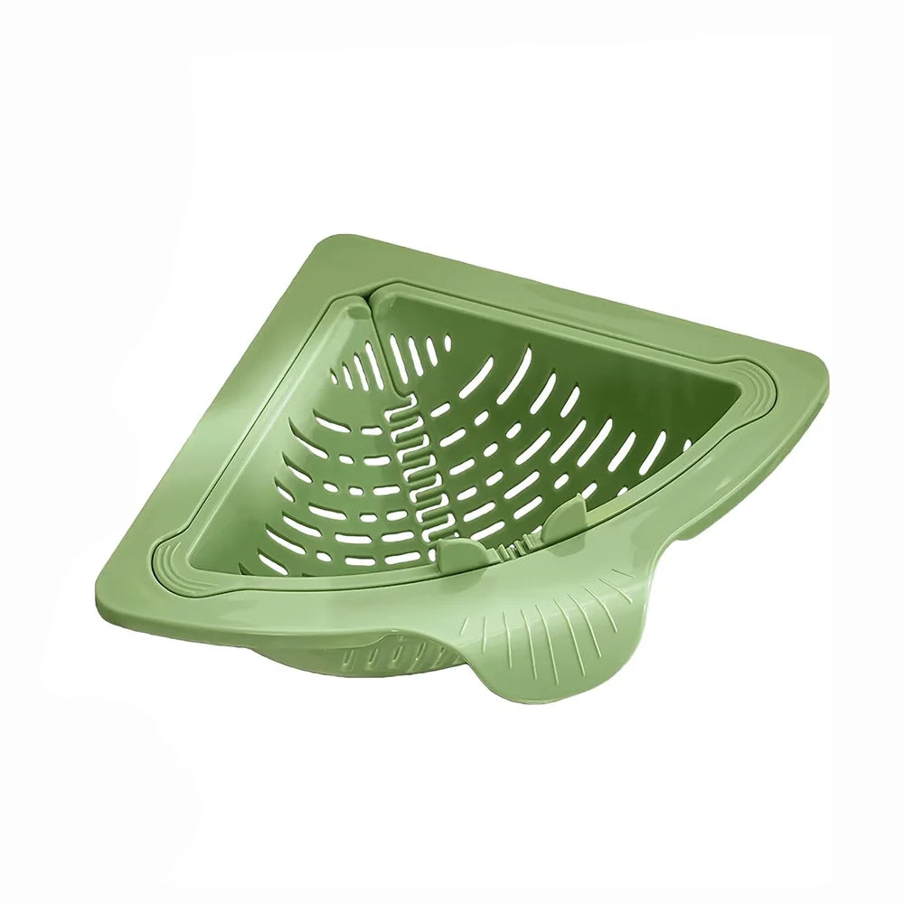 Magnetic Sink Drain Basket Triangle Vegetable and Fruit Drainage Basket Food Waste Filter Collector Kitchen Storage Organizer